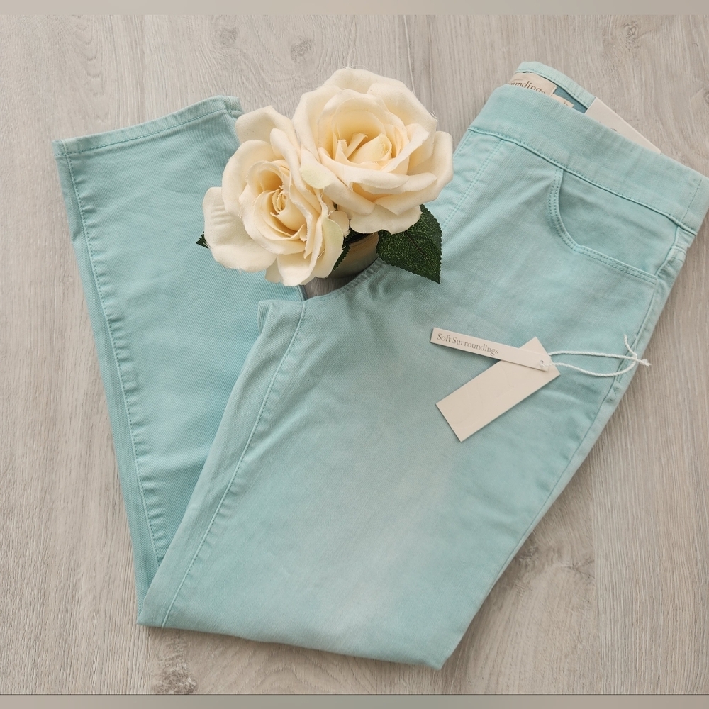 Soft Surroundings Straight Leg Jeans M - Picture 2 of 9
